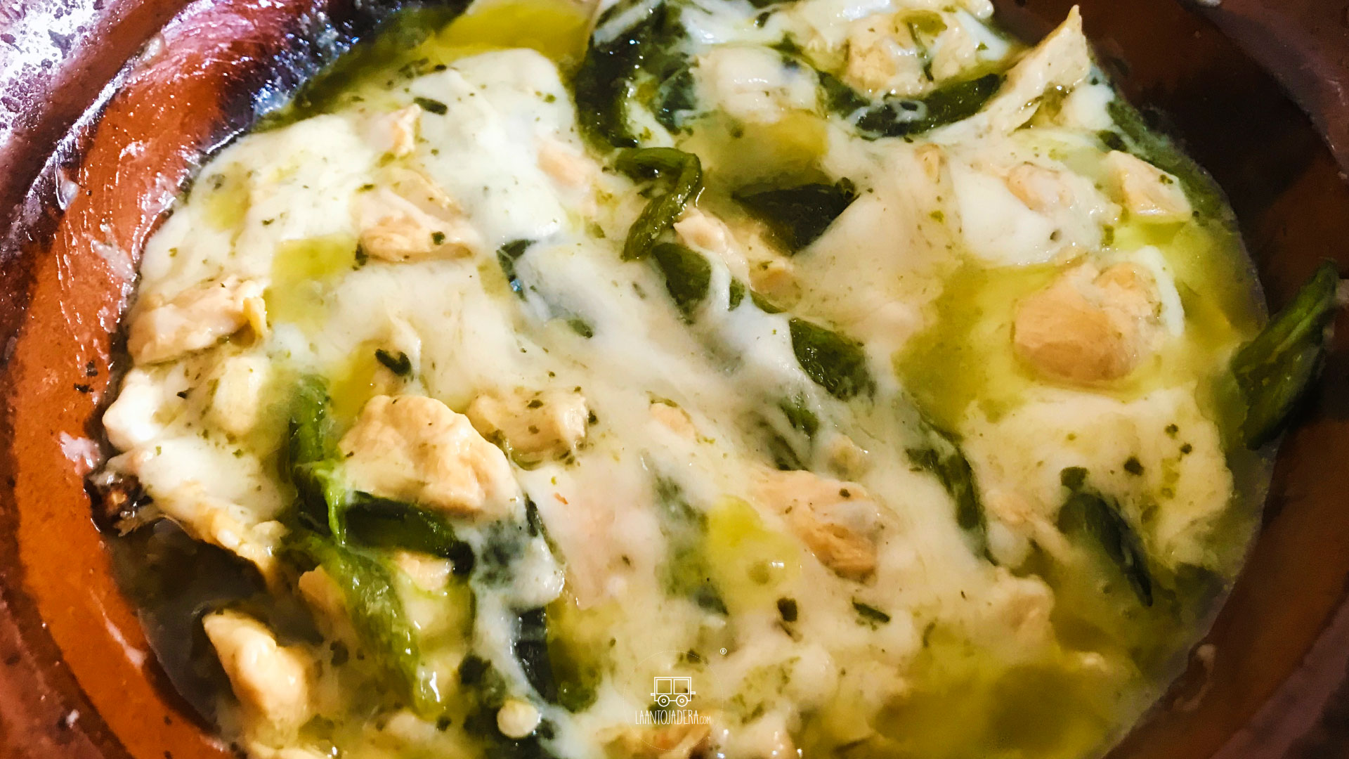 La Antojadera | Melted Cheese with Rajas and Chicken