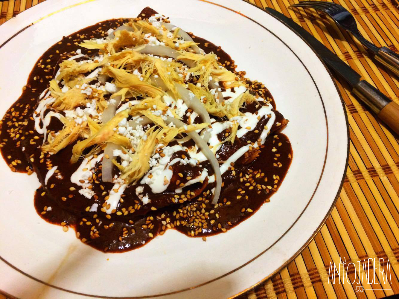 La Antojadera | Enchiladas de Mole