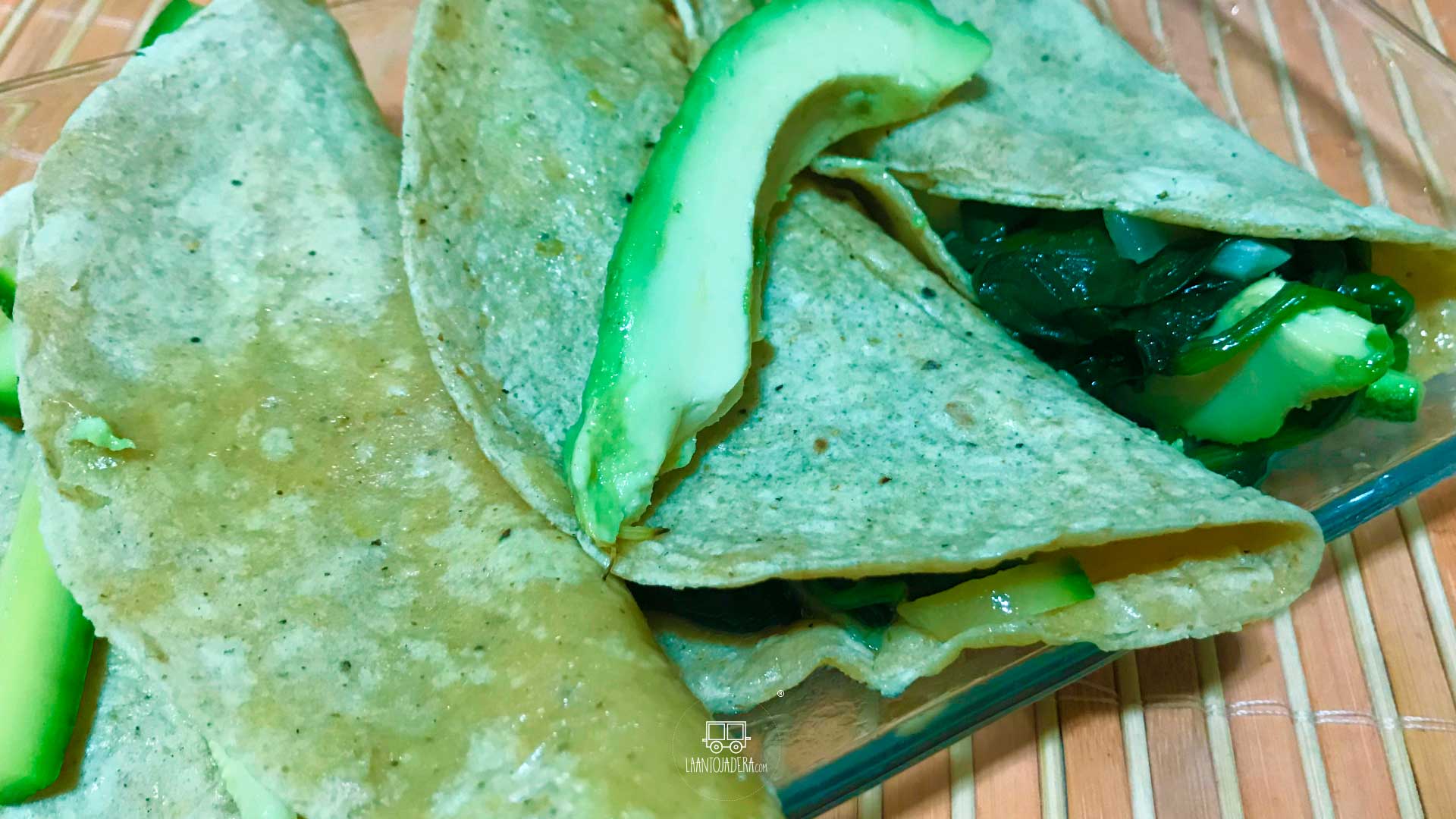 La Antojadera | Tacos de Espinacas y Calabazas
